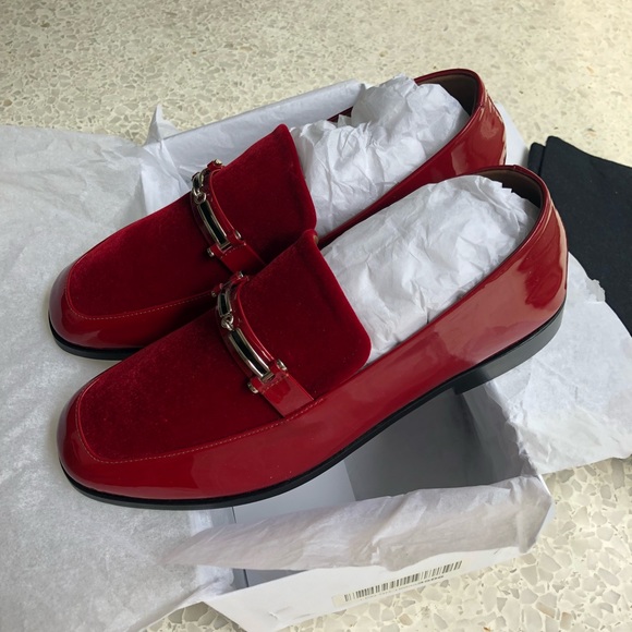 Newbark Melanie w/ Hardware in Red Suede - Picture 3 of 7